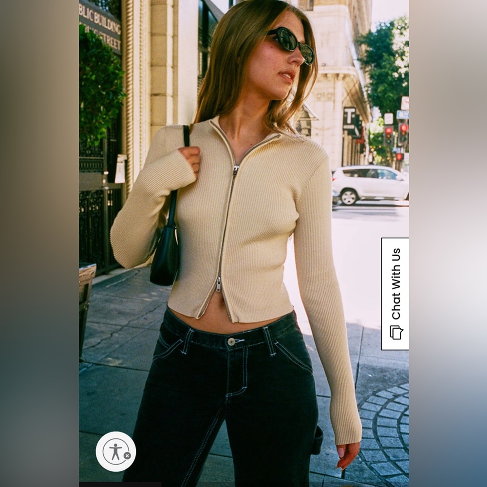 PacSun NWT Zip Up Sweater